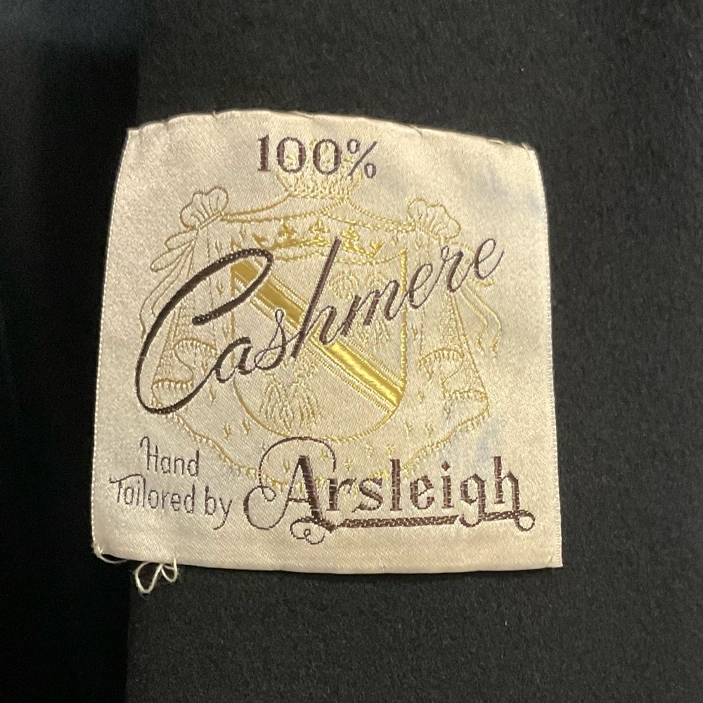 Vintage 100 % Cashmere Black Dress Coat from Kaufman’s. - Picture 3 of 7